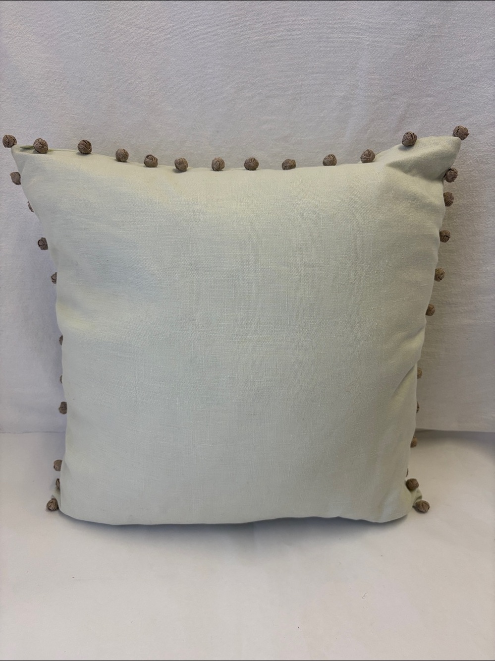Dransfield & Ross French Knot Frost Square Accent Pillow